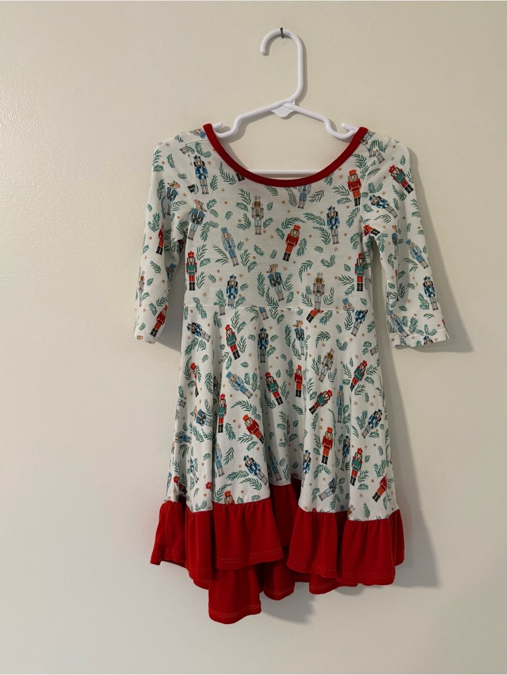 Free Birdees Bamboo Twirling Dress Set of 2  Sz 2T Nutcracker Print - Picture 2 of 3